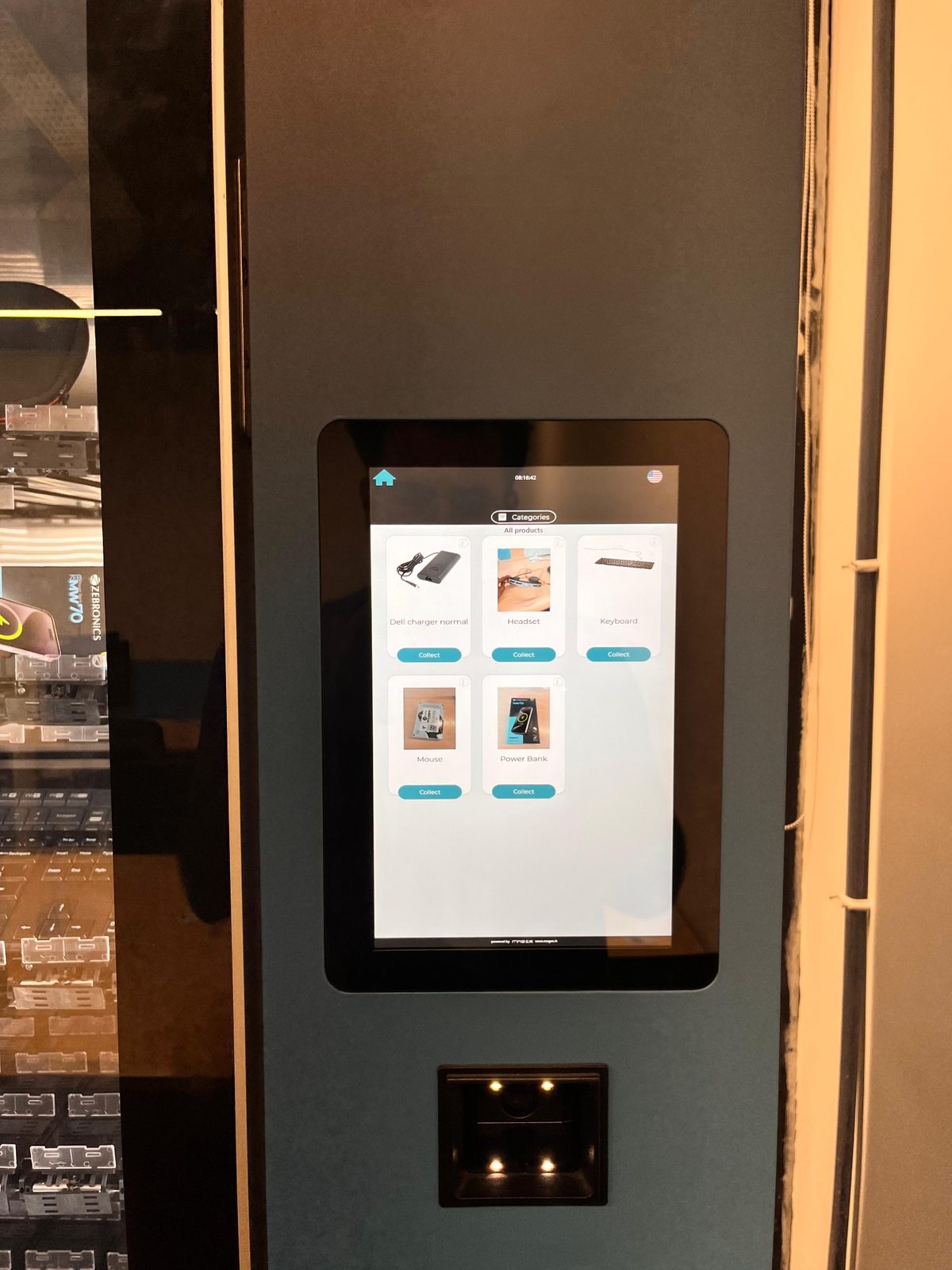 Touchscreen interface used for digital self-service
